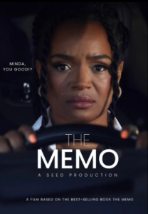 Kayla Pratt in a car for the memo short film